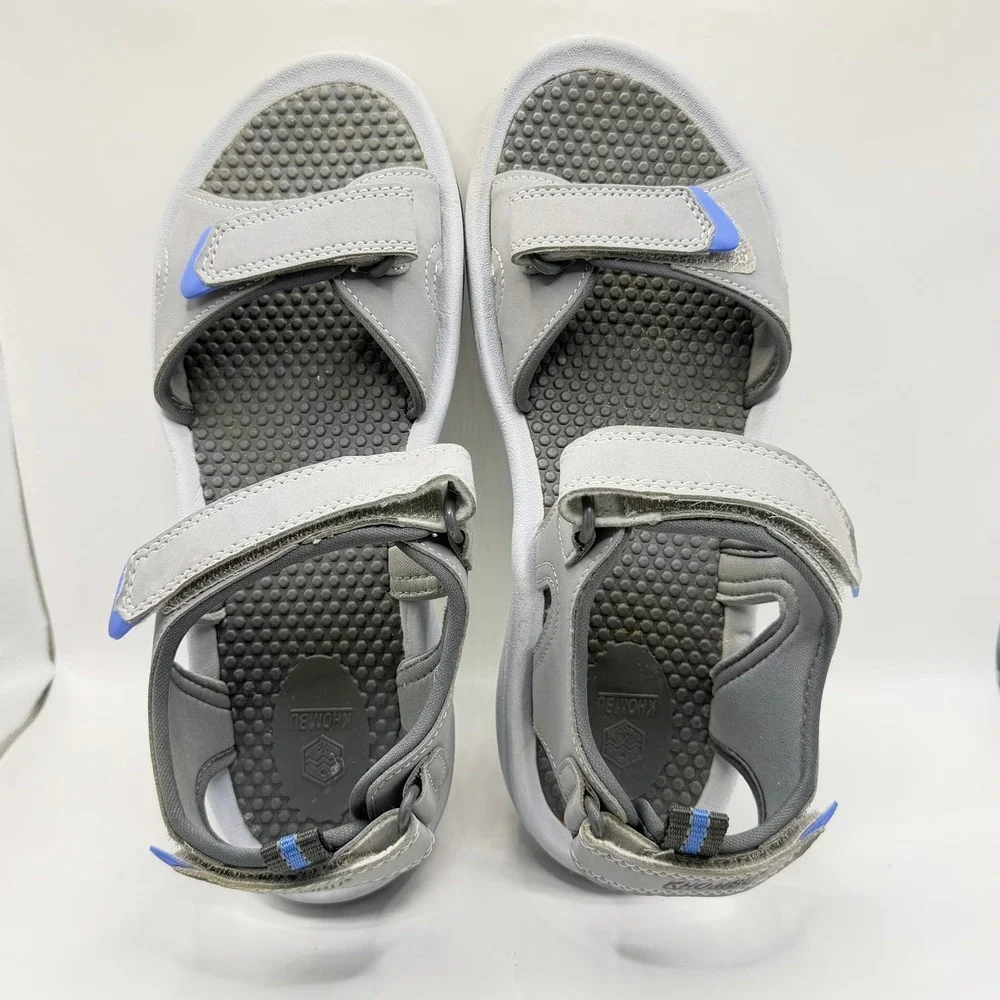 Khombu‎ Mens Sport Sandals Grey Blue Adjustable Straps Outdoor 1099420 Coral 10M